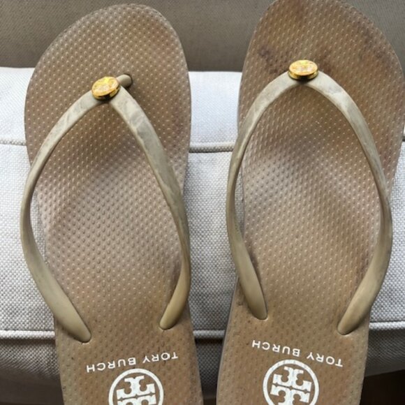Tory Burch Shoes - Tory Burch Wedge Flip Flops